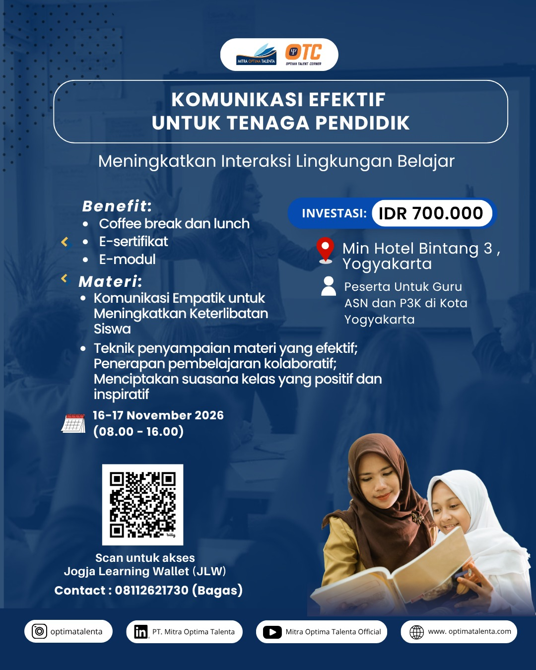 Flyer Komunikasi Efektif untuk Tenaga Pendidik ASN : Meningkatkan Interaksi Lingkungan Belajar